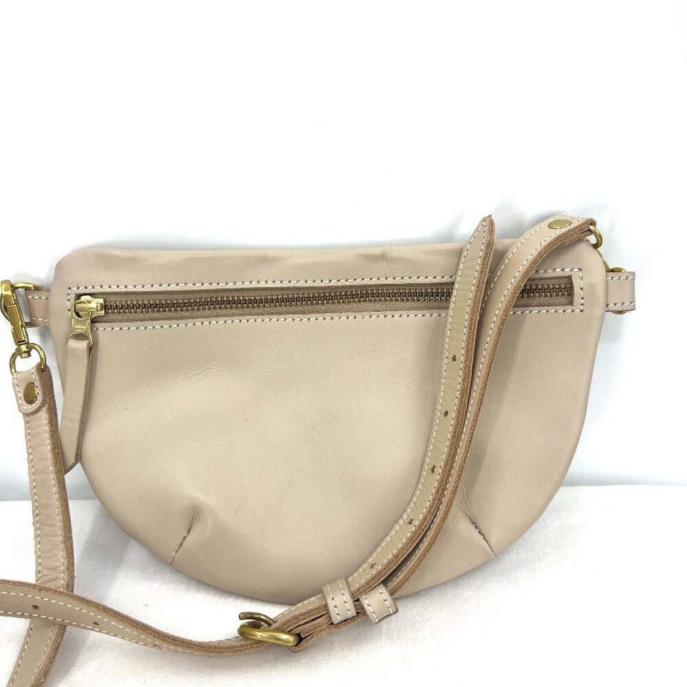 Abby Alley Sling Bag in Light Beige Gardenia with Additional Strap